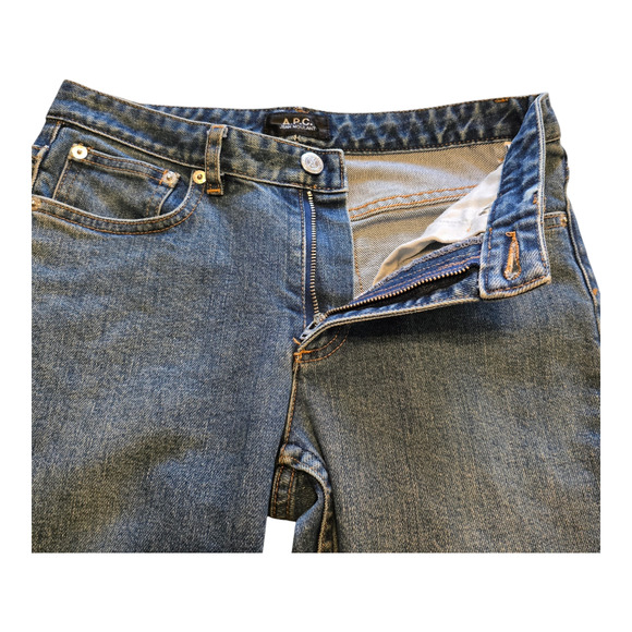 A.P.C. Jeans Moulant Womens Size 24 Blue Skinny Low-Rise Classic Casual Everyday - Picture 7 of 13